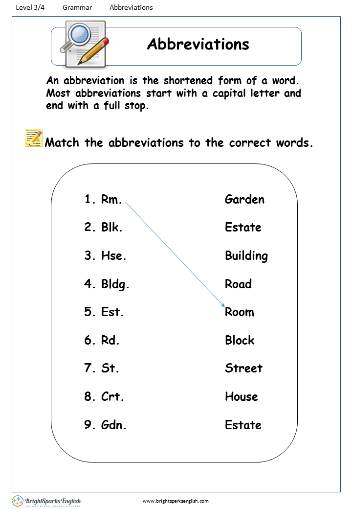 abbreviations-worksheet-english-treasure-trove