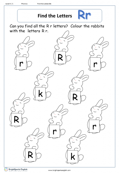 Find The Letter R Worksheets - img-lollygag