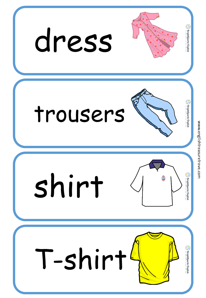 Clothes flashcards | PDF