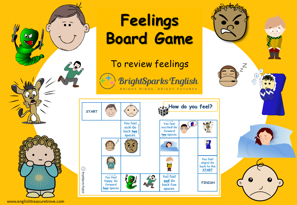 How Are You Feelings Flashcards And Board Games Games4esl | Hot Sex Picture