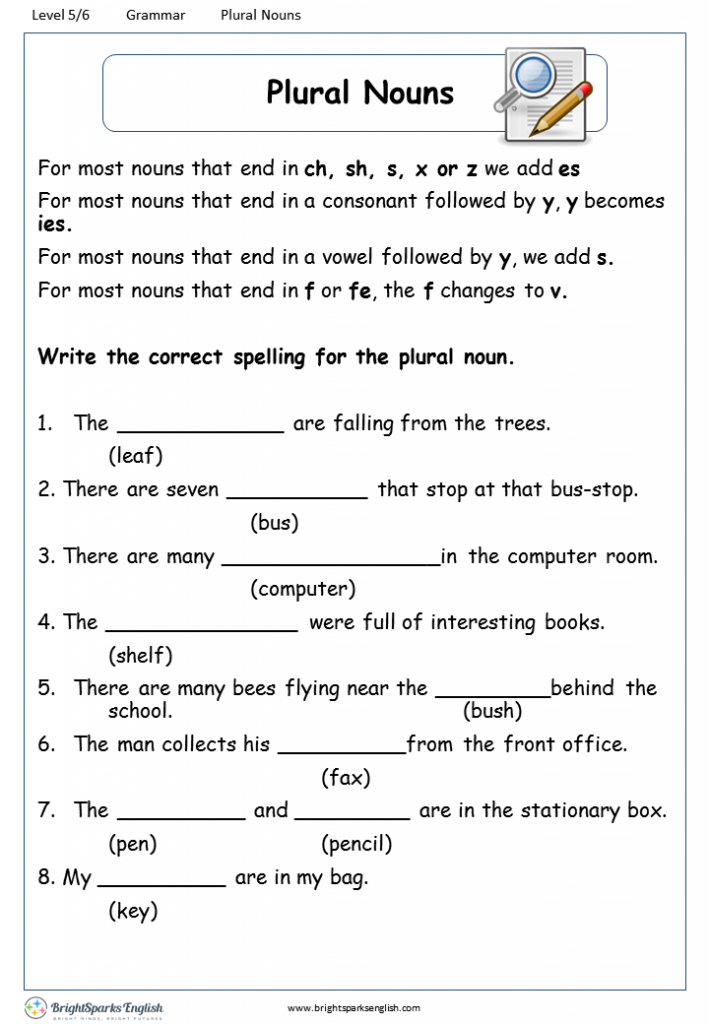 plural-nouns-ending-in-y-worksheet