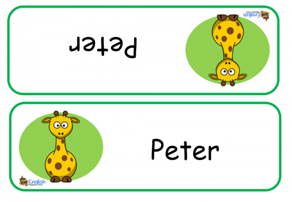 Editable Classroom Name Cards Zoo Animals – English Treasure Trove