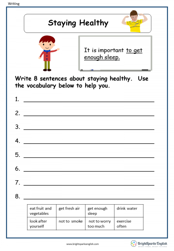 Lifestyles worksheets. Staying healthy Worksheets. Stay healthy Worksheets. Health Worksheets. Write 8 sentences about staying Helpthy use the Vocabulary below to help you 4 класс.