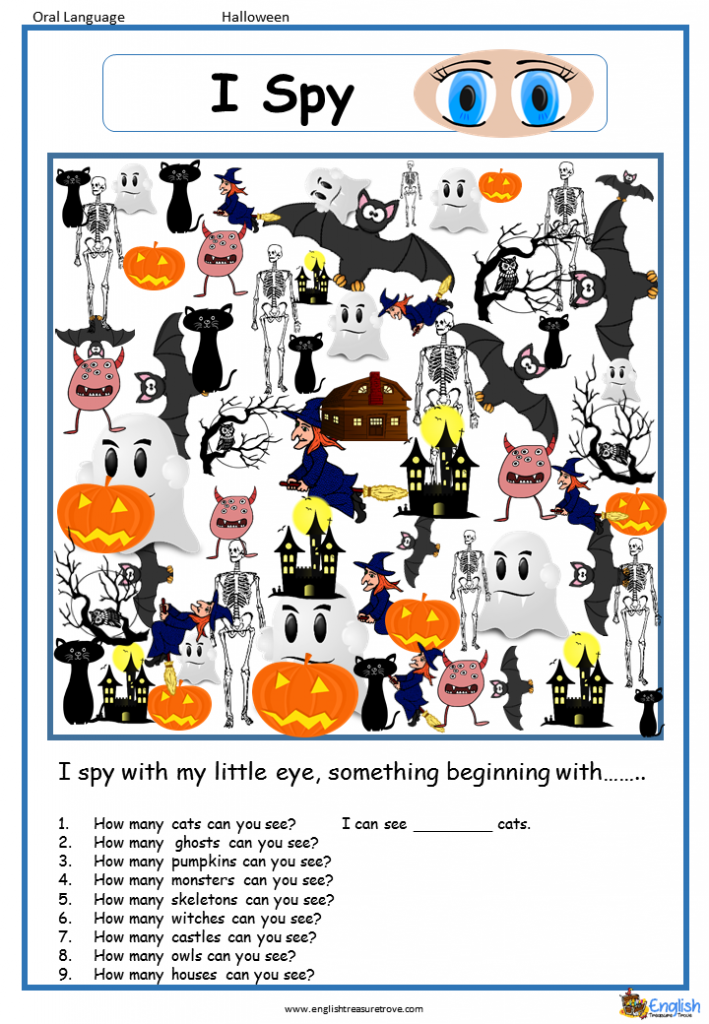 Halloween I Spy Worksheet